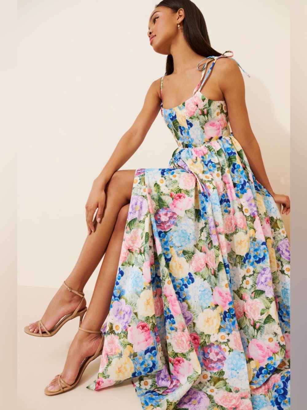 Show Me Your Mumu Juliet Maxi Dress in Flower Shop Size M